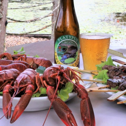 a plate of food on a table